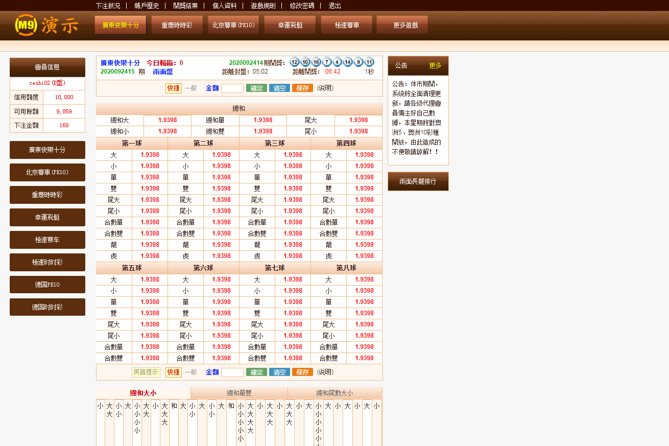 新版BW信用盘口源码-已修复所有采集